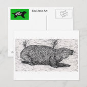 Carte Postale Le rat du Mole palestinien (Devant / Derrière)