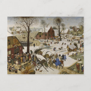 Carte Postale Le recensement à Bethléem (par Pieter Bruegel)