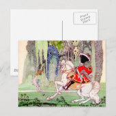 Carte Postale Le récit de fées de Kay Nielsen Le prince charmant (Devant / Derrière)