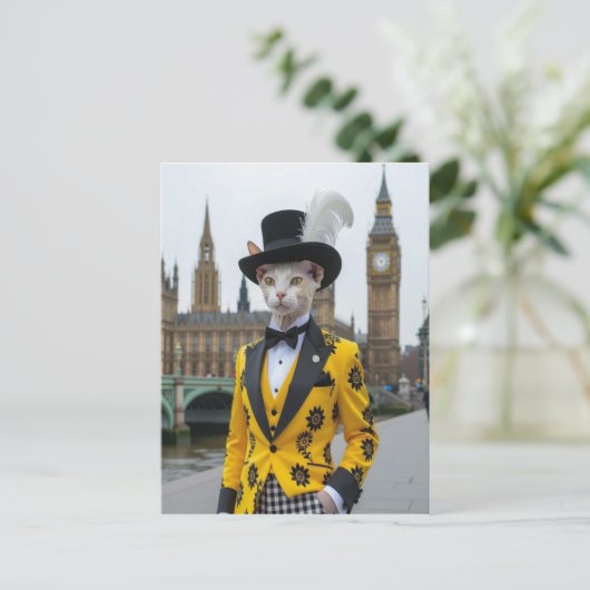 Carte Postale Le Regal Sphynx dans son procès en dashage au Parl (Debout devant)