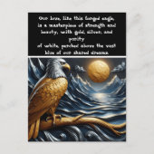 Carte Postale Le regard de l'aigle : Sommet, Profond, Azur (Devant)