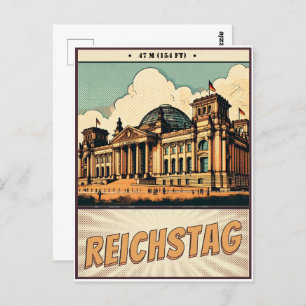 Carte Postale Le Reichstag - Platz der Republik à berlin
