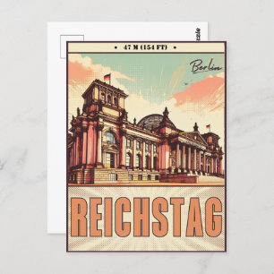 Carte Postale Le Reichstag - Platz der Republik à berlin