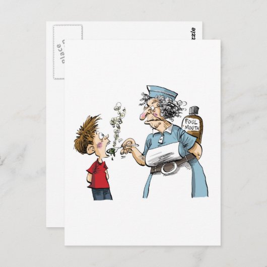 Carte Postale Le remède Maudissant ! (Devant / Derrière)