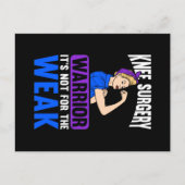 Carte Postale Le remplacement du genou n'est pas pour le faible (Devant)