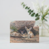 Carte Postale Le renard de Fennec par Joseph Wolf (Debout devant)