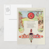 Carte Postale Le renard et le raisin (Devant / Derrière)