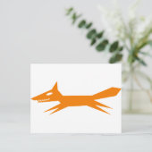 Carte Postale Le Renard Orange Rapide (Debout devant)