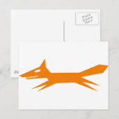 Carte Postale Le Renard Orange Rapide (Devant / Derrière)
