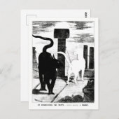 Carte Postale Le Rendez-vous des Chats - Édouard Manet - Cat Art (Devant / Derrière)