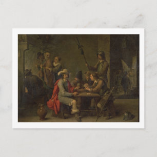 Carte Postale Le reniement de saint Pierre, 1646 (huile sur toil