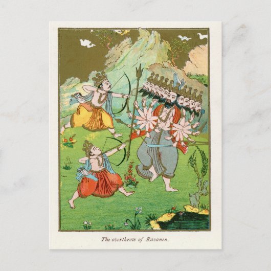 Carte Postale Le renversement de Ravana (Devant)