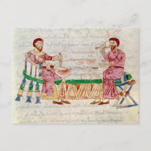 Carte Postale Le repas, de "De Universo" (Devant)