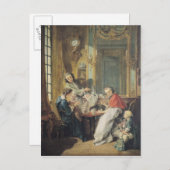 Carte Postale Le repas de l'après-midi, 1739 (Devant / Derrière)