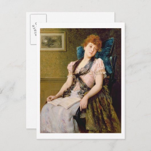 Carte Postale Le repos de l'après-midi (Devant / Derrière)