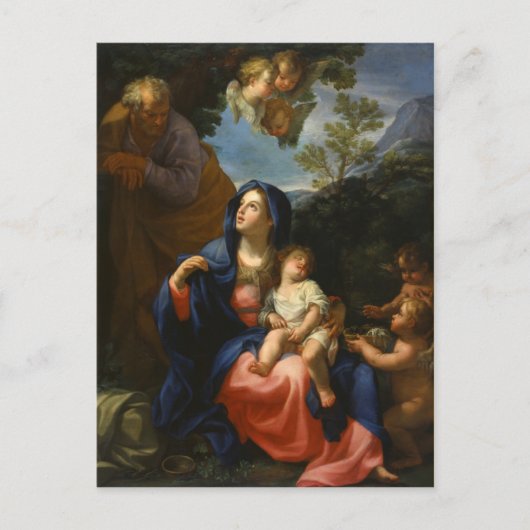 Carte Postale Le repos sur le vol en l'Egypte (Devant)