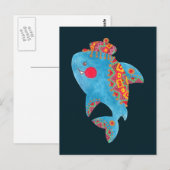 Carte Postale Le requin fort (Devant / Derrière)