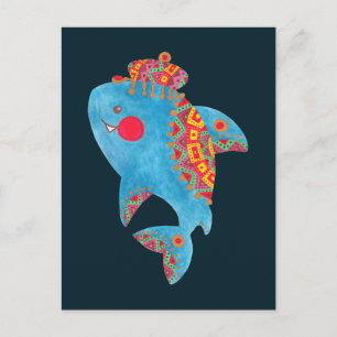 Carte Postale Le requin fort