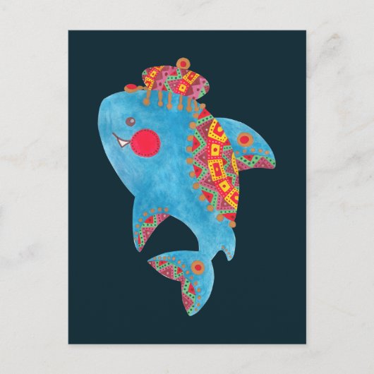 Carte Postale Le requin fort (Devant)