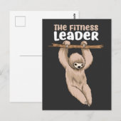 Carte Postale Le responsable de la condition physique Funny Slot (Devant / Derrière)