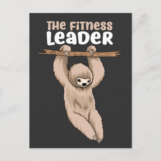Carte Postale Le responsable de la condition physique Funny Slot (Devant)