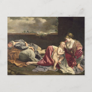 Carte Postale Le reste du vol vers l'Egypte, 1628