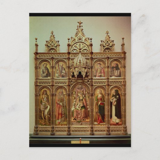 Carte Postale Le Retable Demidoff, 1476 (Devant)