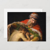 Carte Postale Le Retour de l'Enfant Prodigue, 1773 par Pompeo Ba (Devant / Derrière)