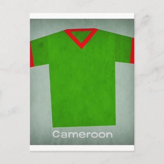 Carte Postale Le rétro football Jersey Cameroun (Devant)