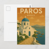 Carte Postale Le rêve de Paros Grèce (Devant / Derrière)