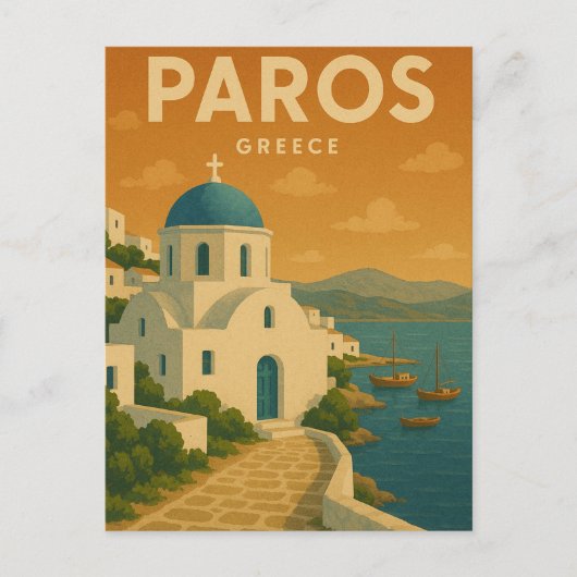 Carte Postale Le rêve de Paros Grèce (Devant)