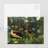 Carte Postale Le rêve d'Henri Rousseau (1910) (Devant / Derrière)