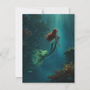 Carte Postale Le rêve d'Imaginaire de Mermaid Scène sous-marine