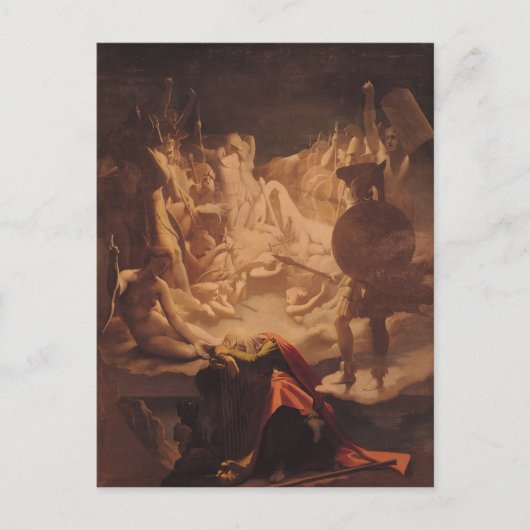 Carte Postale Le rêve d'Ossian, 1813 (Devant)