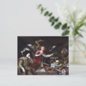 Carte Postale Le rêve du chevalier par Antonio de Pereda (Debout devant)