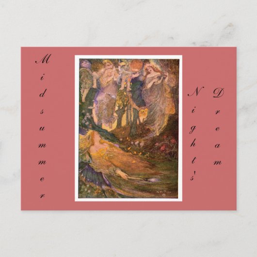 Carte Postale Le rêve d'une nuit d'été (Devant)