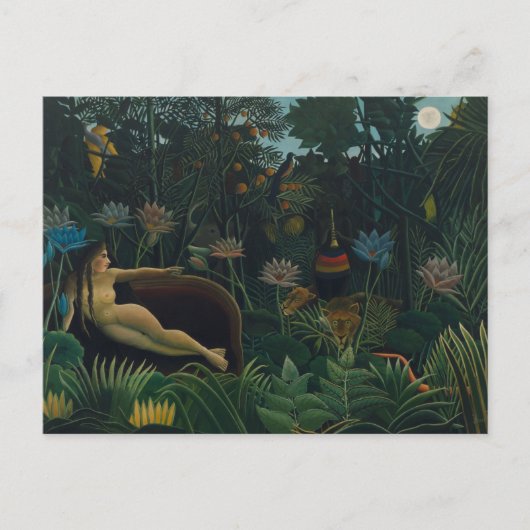 Carte Postale Le rêve (Le Reve Exotique) d'Henri Rousseau (Devant)
