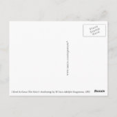 Carte Postale Le réveil du coeur par Bouguereau (Dos)