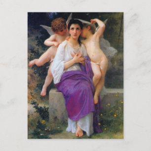 Carte Postale Le réveil du coeur par Bouguereau