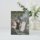 Carte Postale Le révérend John Wesley visite la tombe de sa mère (Debout devant)