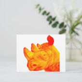 CARTE POSTALE LE RHINO ENSOLEILLÉ (Debout devant)