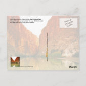 Carte Postale Le Rio Grande, Big Bend NP, Texas (Dos)