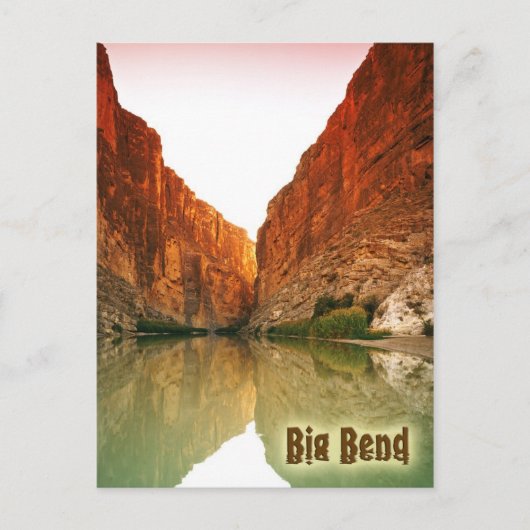 Carte Postale Le Rio Grande, Big Bend NP, Texas (Devant)