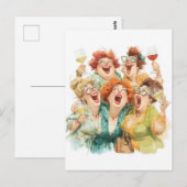 Carte Postale Le rire nocturne des dames (Devant / Derrière)