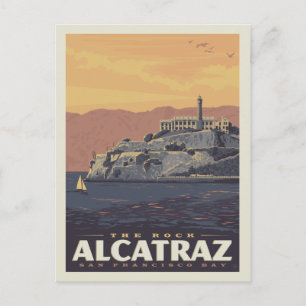 Carte Postale Le Rocher Alcatraz Baie de San Francisco