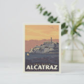 Carte Postale Le Rocher Alcatraz | Baie de San Francisco (Debout devant)