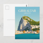 Carte Postale Le rocher de Gibraltar (Devant / Derrière)