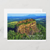 Carte Postale Le Rocher de Sigiriya (Devant / Derrière)