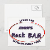 Carte Postale Le Rock Bar de Mimmy (Devant / Derrière)