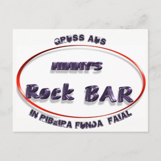 Carte Postale Le Rock Bar de Mimmy (Devant)